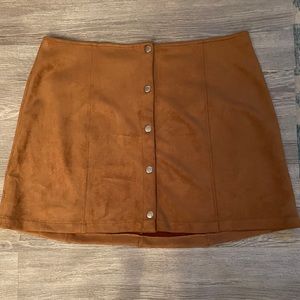 NWOT Suede Skirt